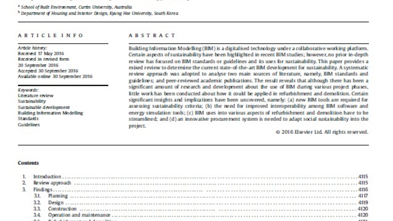 _A Mixed Review Of The Adoption Of Building Information Modelling (BIM) For Sustainability