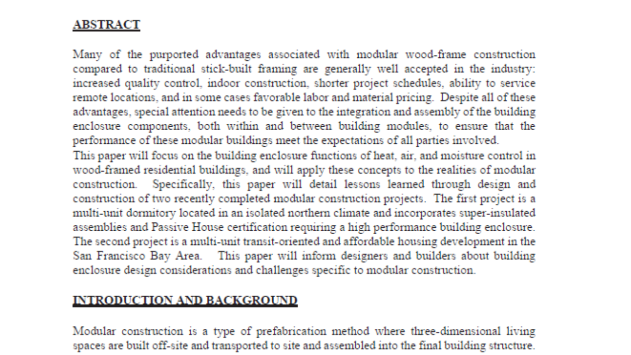 _Building Enclosure Design for Modular Construction