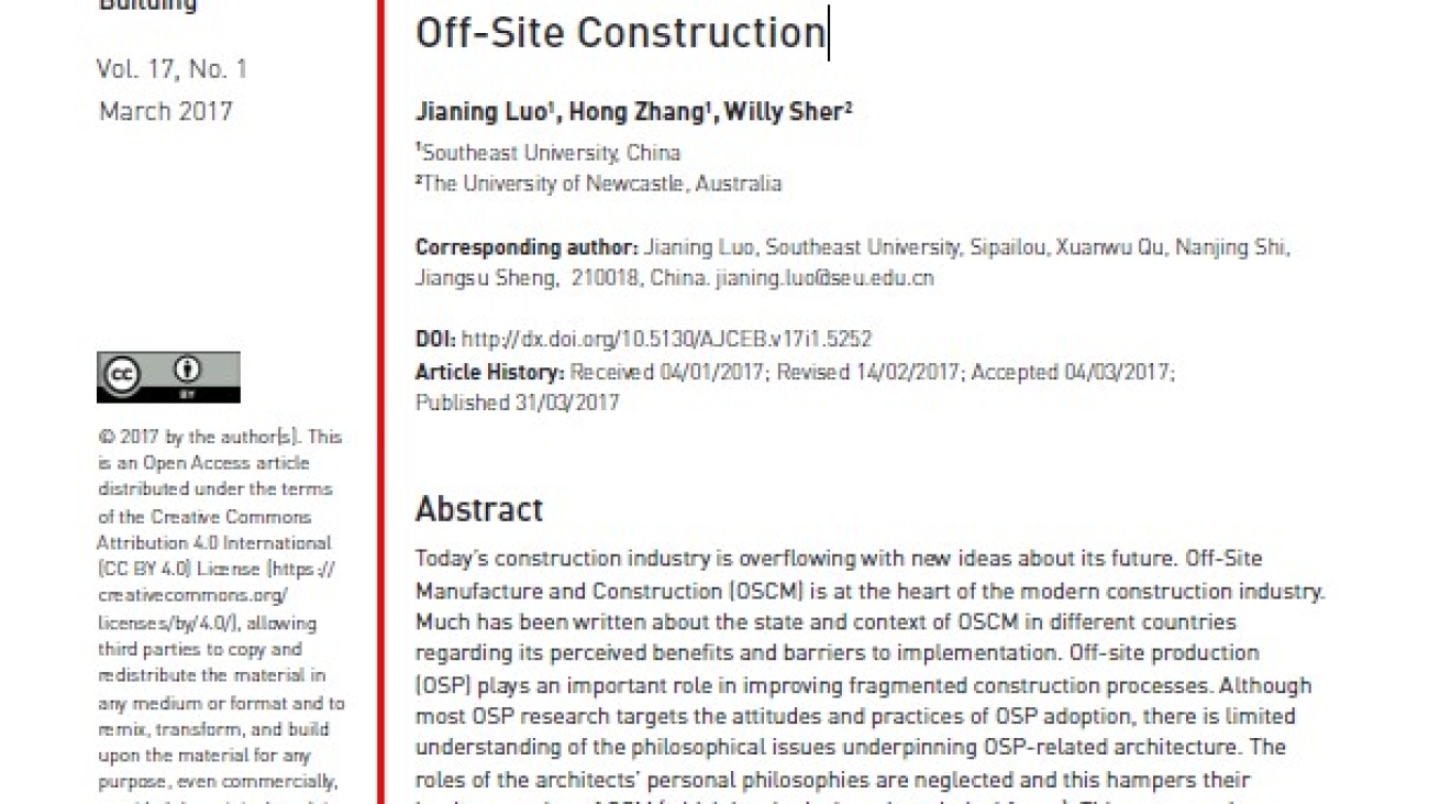 _Insights Into Architects’ Future Roles In Off-site Construction