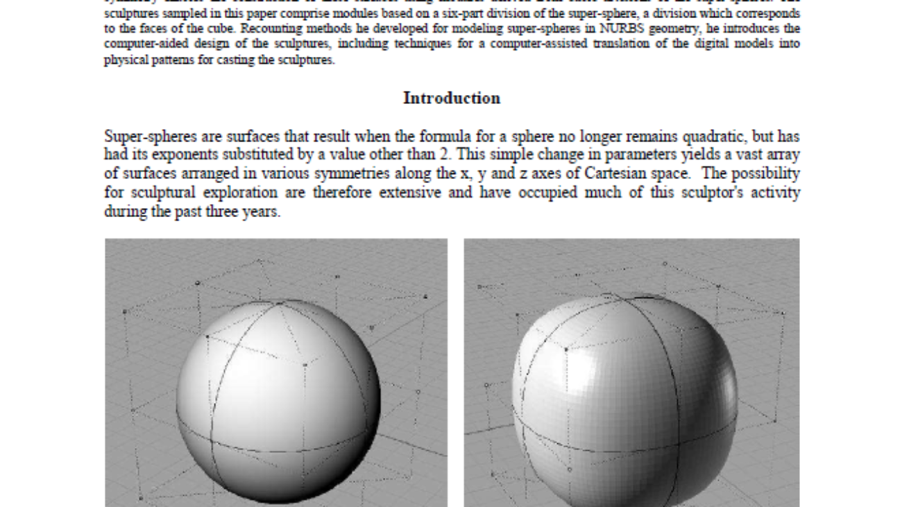 _Modular Construction of Super-Spherical Surfaces in Sculpture