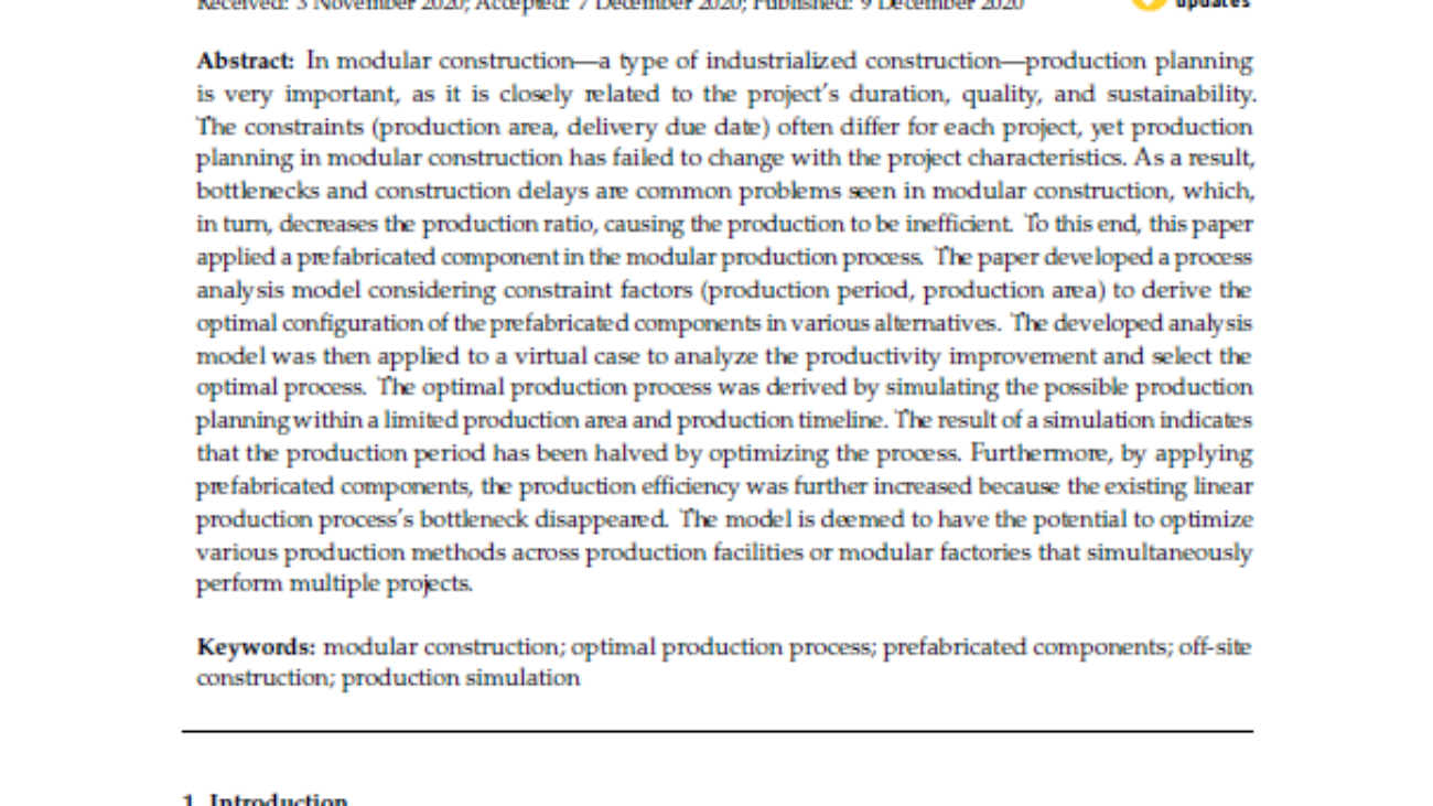 _Optimization of Prefabricated Components in Housing Modular Construction