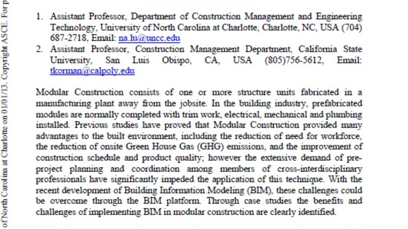 _Implementation Of BIM In Offiste Construction Benefits And Challenges