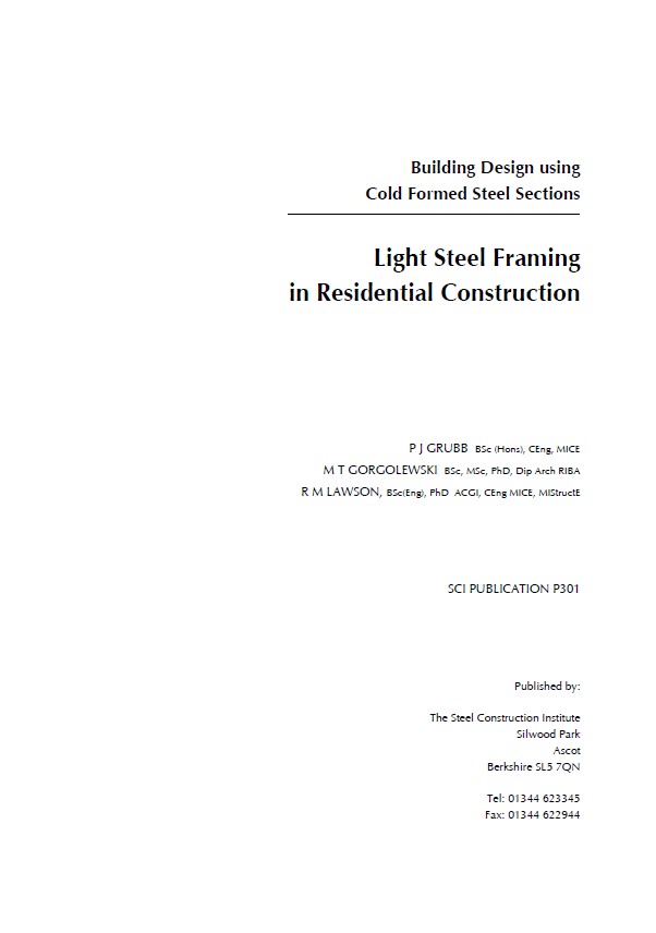 Light Steel Framing in Residential Construction