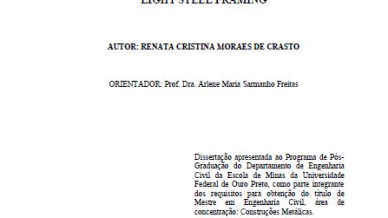 _Arquitetura E Tecnologia Em Sistemas Construtivos Industrializados Light Steel Framing