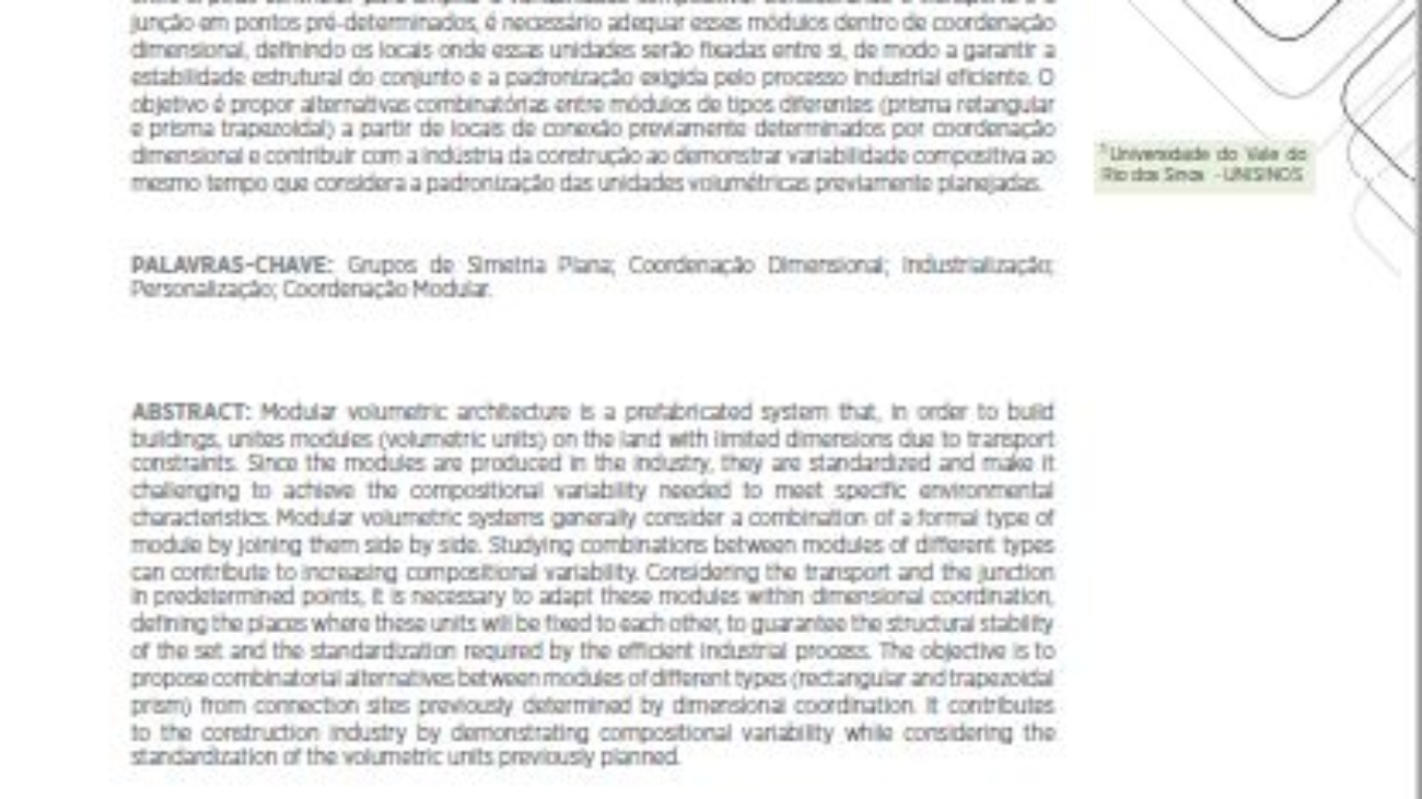 _Estudo Compositivo Com Blocos Retangulares e Trapezoidais no Sistema Modular Volumétrico