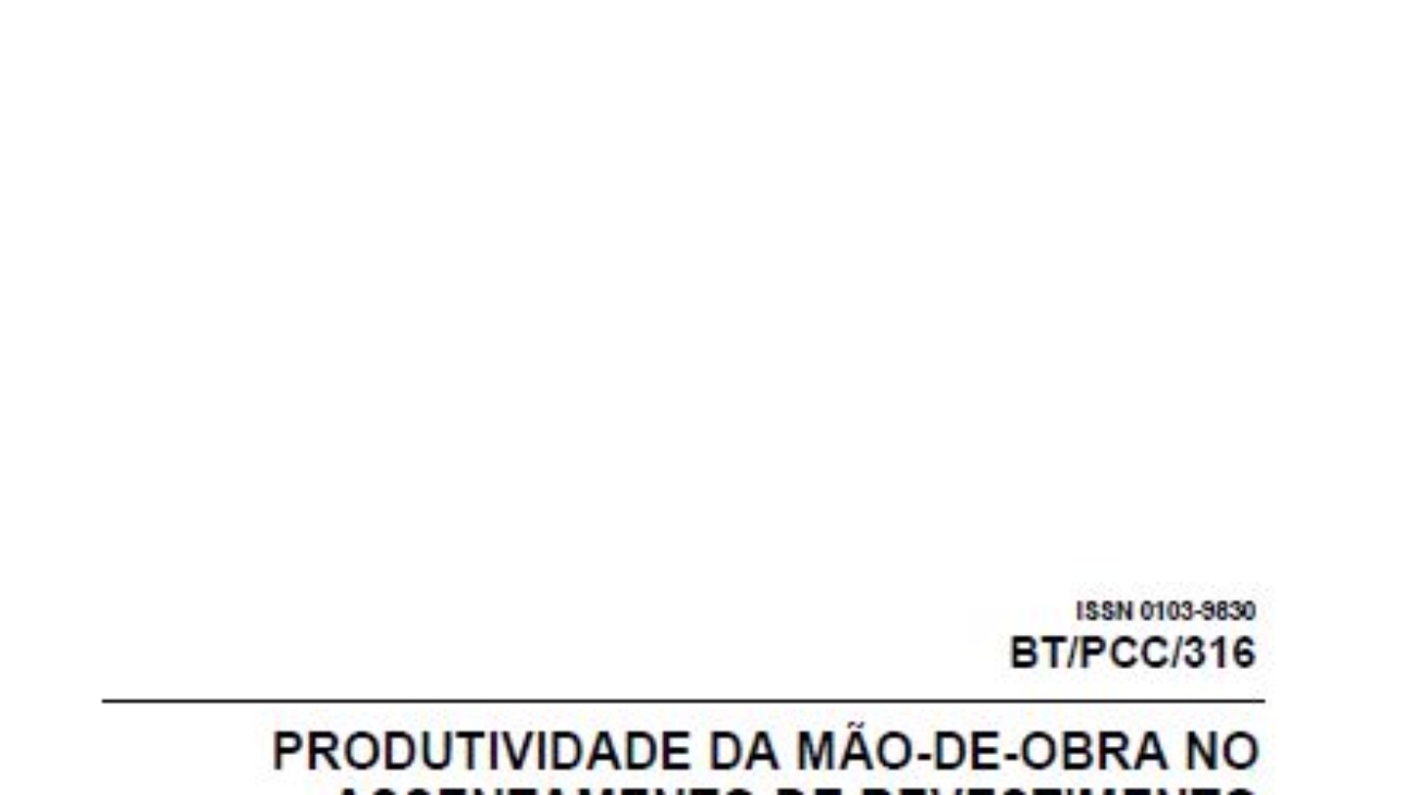 _Produtividade Da Mão-de-obra No Assentamento De Revestimento Cerâmico Interno De Parede